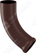 Колено трубы Аквасистем 100 сливное RAL8017 шоколад