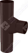 Тройник трубы Аквасистем 100 RR32 темно-коричневый
