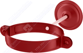 Держатель трубы Аквасистем 90 комплект для крепления трубы RR29 красный