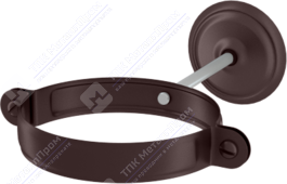 Держатель трубы Аквасистем 90 комплект для крепления трубы RAL8017 шоколад