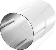 Соединитель трубы Аквасистем 90 RAL9010 белый