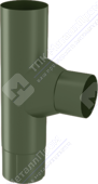 Тройник трубы Аквасистем 100 RR11 темно-зеленый