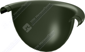 Заглушка желоба Аквасистем 125 RR11 темно-зеленый