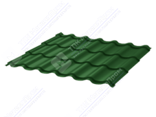 Металлочерепица МЧ1 Монтеррей 0,4 ПЭ RAL6005 зеленый мох