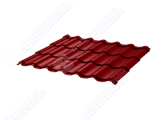 Металлочерепица МЧ2 СуперМонтеррей 0,45 ПЭ RAL3011 коричнево-красный