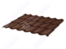 Металлочерепица МЧ1 СуперМонтеррей 0,4 ПЭ RAL8017 шоколад