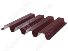 Профнастил полимер Н75 0,45 750/800 ПЭ RAL3005 красное вино
