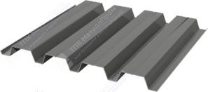 Профнастил полимер Н60 0,7 845/902 ПЭ RAL7005 темно-серый