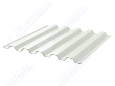 Профнастил полимер С44 0,4 1000/1047 ПЭ RAL9016 белый транспортный