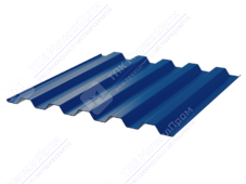 Профнастил полимер С44 0,4 1000/1047 ПЭ RAL5005 сигнально-синий