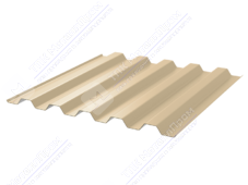 Профнастил полимер С44 0,45 1000/1047 ПЭ RAL1014 слоновая кость