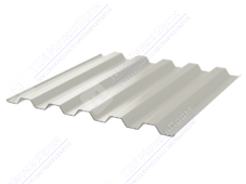 Профнастил полимер С44 0,45 1000/1047 ПЭ RAL9002 серо-белый