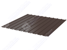 Профнастил полимер С10 0,5 1130/1155 обратная прокатка Стальной бархат RAL8017 шоколад