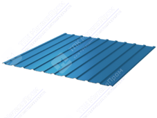 Профнастил полимер С10 0,7 1130/1155 ПЭ RAL5015 синее небо