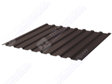 Профнастил полимер СП20 0,45 1,15м 2м ПЭ RAL8017 шоколад