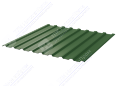 Профнастил полимер СП20 0,5 1100/1150 ПЭ RAL6002 зеленый лист