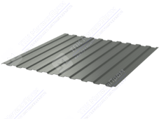 Профнастил полимер С8 0,7 1150/1200 ПЭ RAL7005 темно-серый