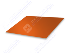 Лист с полимерным покрытием 0,7 мм ПЭ RAL2004 оранжевый