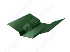 Планка ендовы верхняя 86 80 0,45 3м стандарт ПЭ RAL6005 зеленый мох К-508