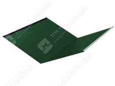 Планка ендовы нижняя 298 298 0,4 2м стандарт ПЭ RAL6005 зеленый мох К-510