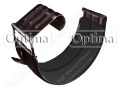 Соединитель желоба GrandLine Optima 125 RAL8017 шоколад