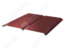 Сайдинг брус 330/355 0,5 ПЭ RAL3011 коричнево-красный