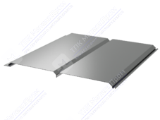 Сайдинг брус 330/355 0,45 ПЭ RAL9006 белый алюминий