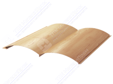 Сайдинг бревно 330/353,5 0,45 ДПП OM002B светлое дерево