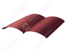 Сайдинг бревно 330/353,5 0,45 ПЭ RAL3003 рубин