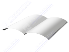 Сайдинг бревно 330/353,5 0,45 ПЭ RAL9003 сигнально-белый