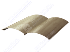 Сайдинг бревно 330/353,5 0,45 ДПП G6W263P черная сосна