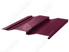 Сайдинг кораб доска 228/255 0,4 ПЭ RAL3005 красное вино