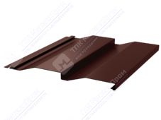 Сайдинг кораб доска 228/255 0,5 ПЭ RAL8017 шоколад
