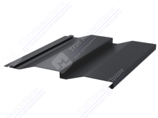 Сайдинг кораб доска 228/255 0,45 ПЭ RAL7024 серый графит