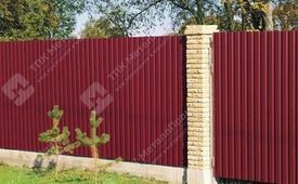 Профнастил С-8 п/э RAL 3005 (красное вино) 0,4 мм