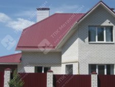 Профнастил МП-20 п/э RAL 3005 (красное вино) 0,5 мм