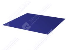 Лист с полимерным покрытием 0,45 мм ТУ ПЭ в пленке RAL5002 ультрамарин
