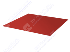 Лист с полимерным покрытием 0,45 мм ПЭ RAL3003 рубин