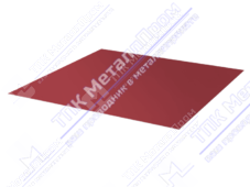 Лист с полимерным покрытием 0,5 мм ПЭ в пленке RAL3005 красное вино