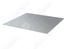 Лист с полимерным покрытием 0,45 мм ПЭ RAL9006 белый алюминий