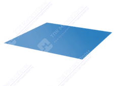 Лист с полимерным покрытием 0,45 мм ПЭ в пленке RAL5012 голубой