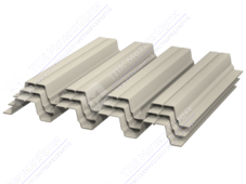 Профнастил полимер Н75 0,7 750/800 ПЭ RAL1014 слоновая кость