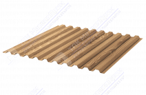 Профнастил полимер С18 0,45 1150/1190 обратная прокатка ДПП OM031A натур дерево