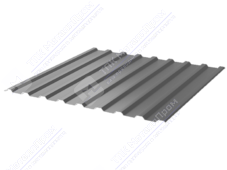 Профнастил полимер СП20 0,5 1100/1150 ПЭ RAL9006 белый алюминий