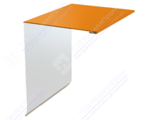 Планка торцевая 95 120 15 0,4 2м стандарт ПЭ RAL2004 оранжевый К-506