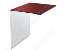 Планка ветровой доски 95 120 15 0,4 2м стандарт ПЭ RAL3003 рубин К-507