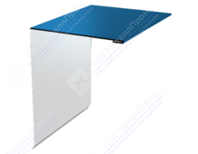 Планка торцевая 95 120 15 0,4 2м стандарт ПЭ в пленке RAL5005 сигнально-синий К-506