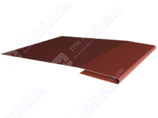 Планка начальная 10 20 10 0,45 3м стандарт ПЭ RAL8004 коричневая медь К-719