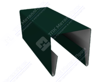 Планка П-образная 10 10 20 0,45 2м ПЭ RAL6005 зеленый мох К-518