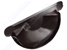 Заглушка желоба GrandLine 150 металл RAL8017 шоколад